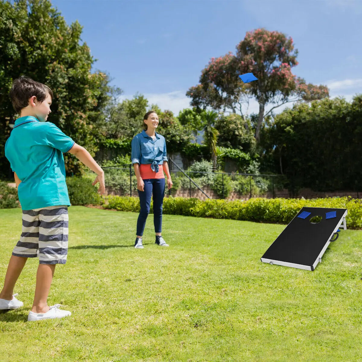 Foldable Bean Bag Toss Cornhole Game Set