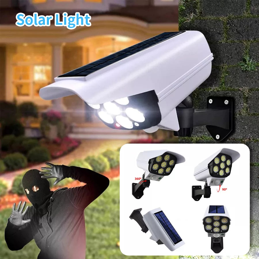 Outdoor solar motion light