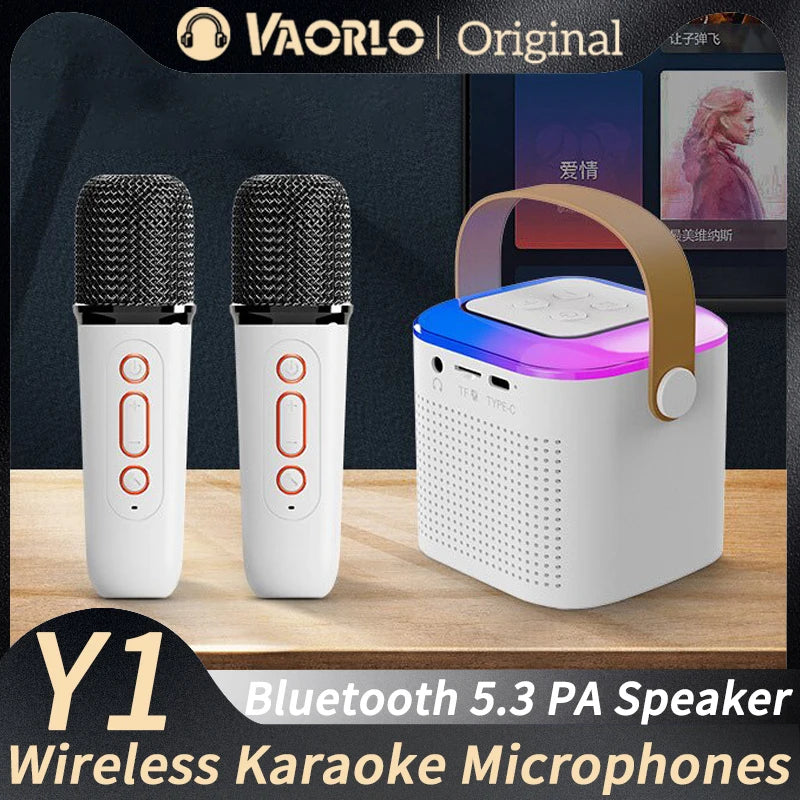 Portable Wireless Dual Microphone Karaoke Machine