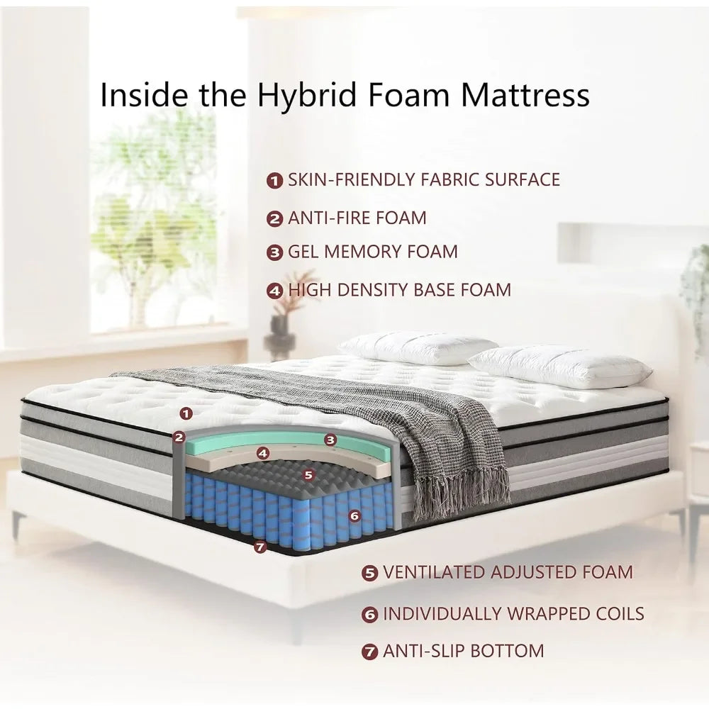 Gel Memory Foam Hybrid Mattress