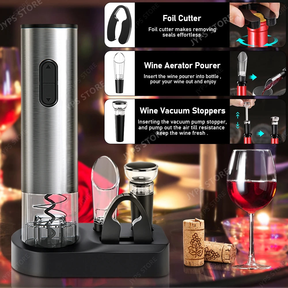 Electric Stainless Steel Wine Opener