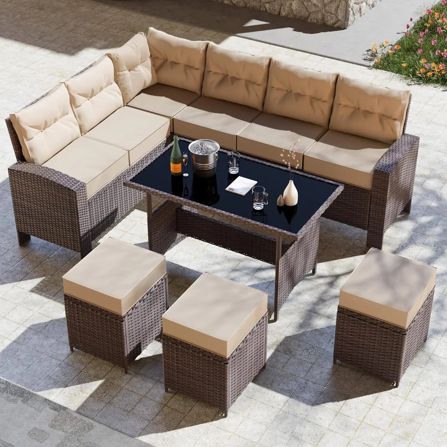 7 Piece Outdoor Patio Furniture Set