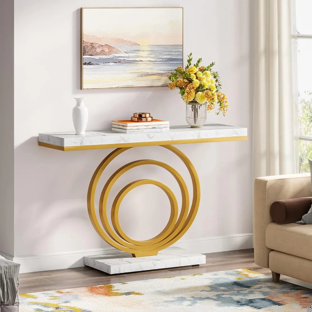 Modern Gold Entryway Table