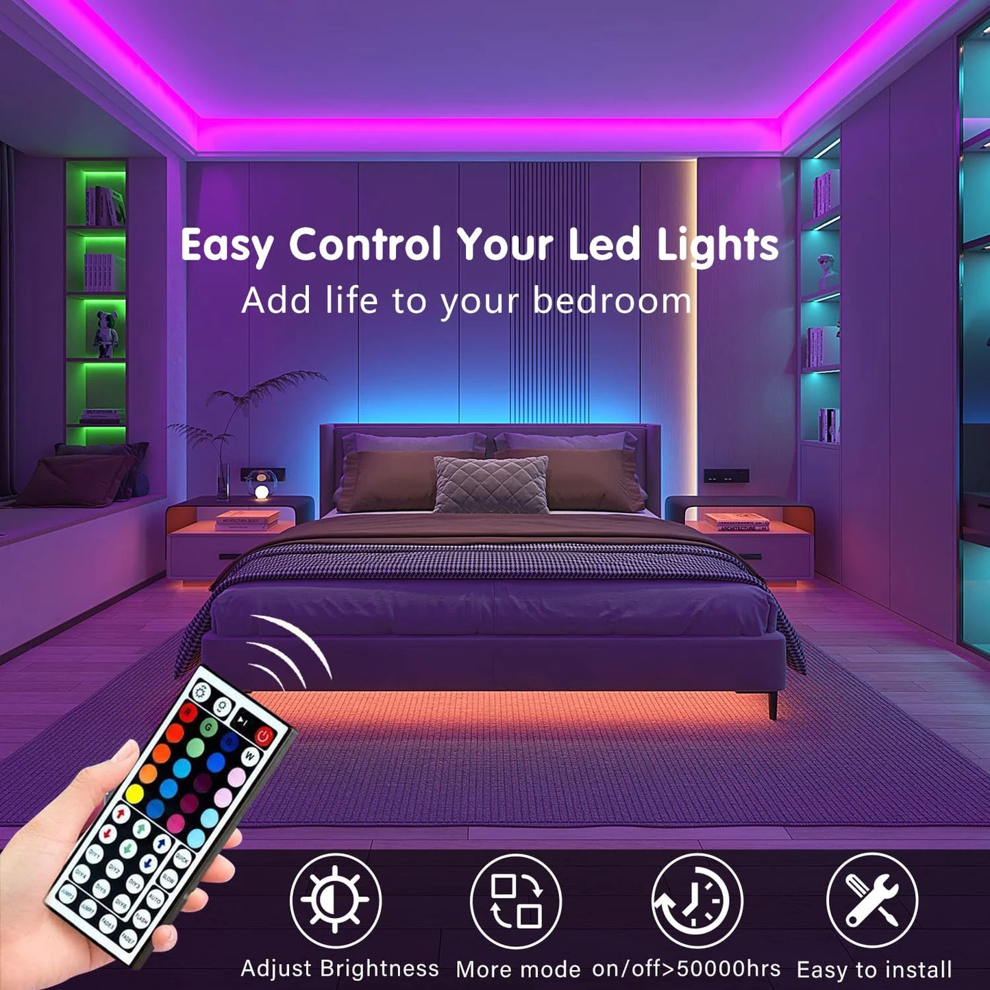 Led Strip Lights with Remote Control