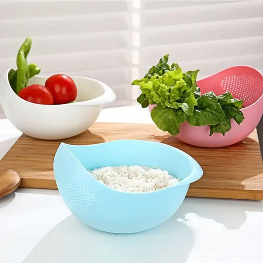 Rice Sieve Strainer Plastic Filter Kitchen Gadget