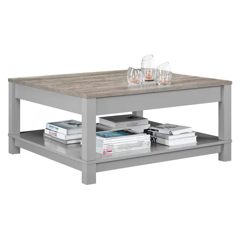 Bay Coffee Table, Gray/Sonoma Oak