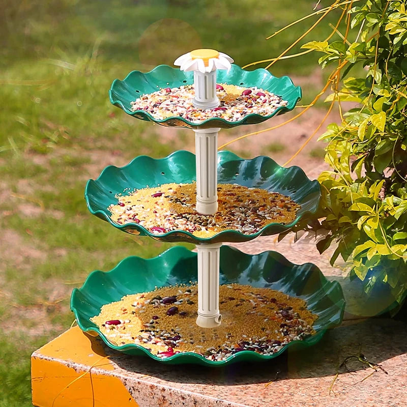 3 Tiered Bird Bath with 3W Solar Pump