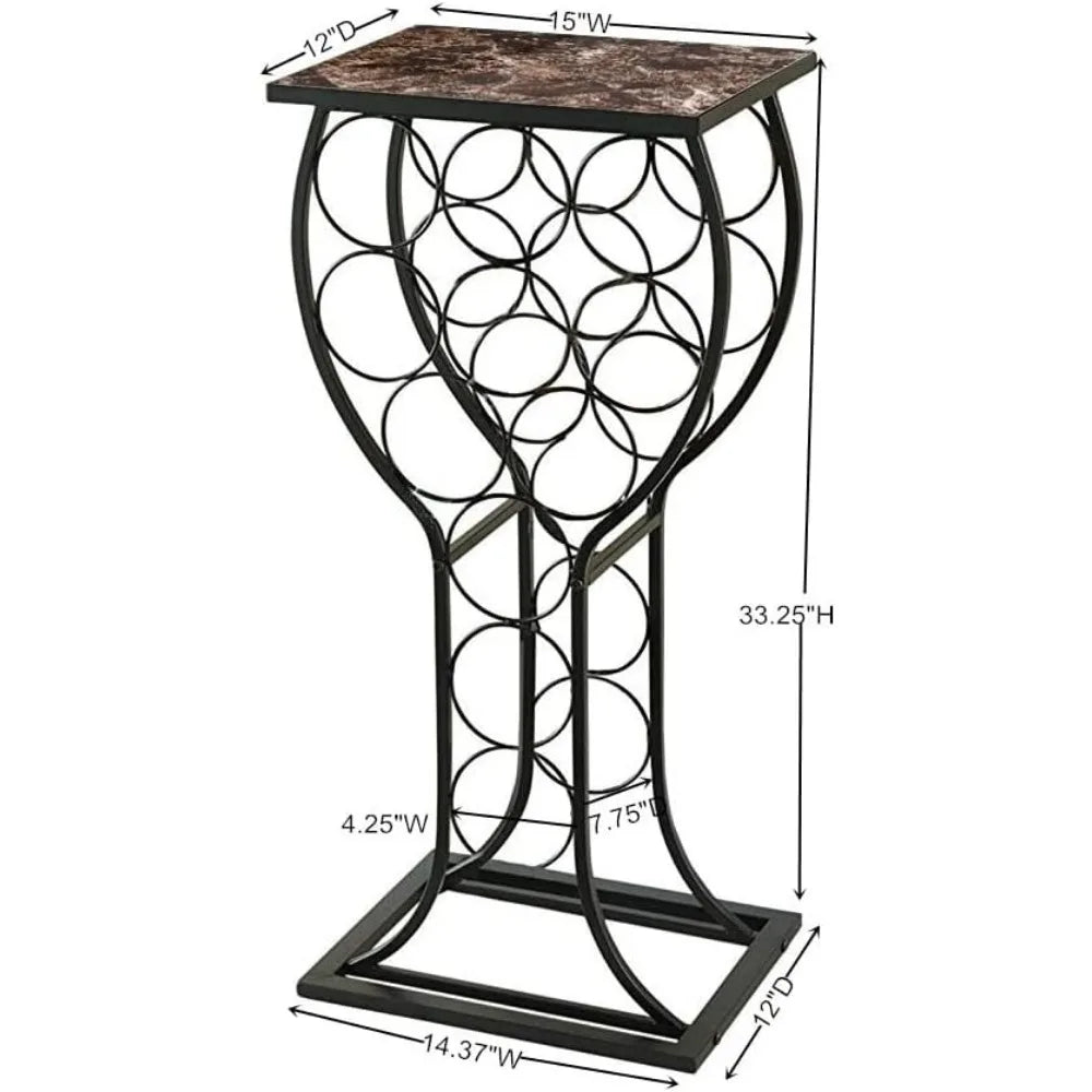 Wine Storage Organizer Display Rack Table