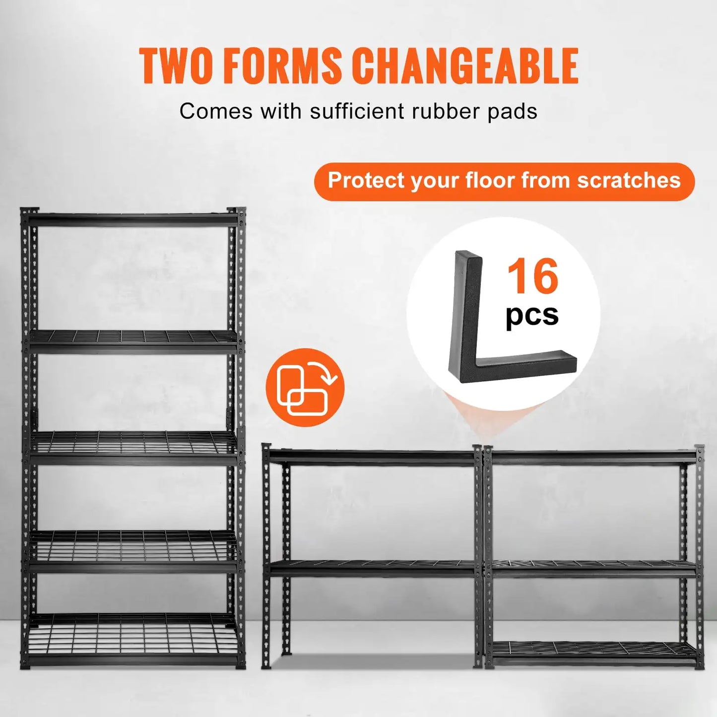 5 Tier Adjustable Garage Storage Shelving