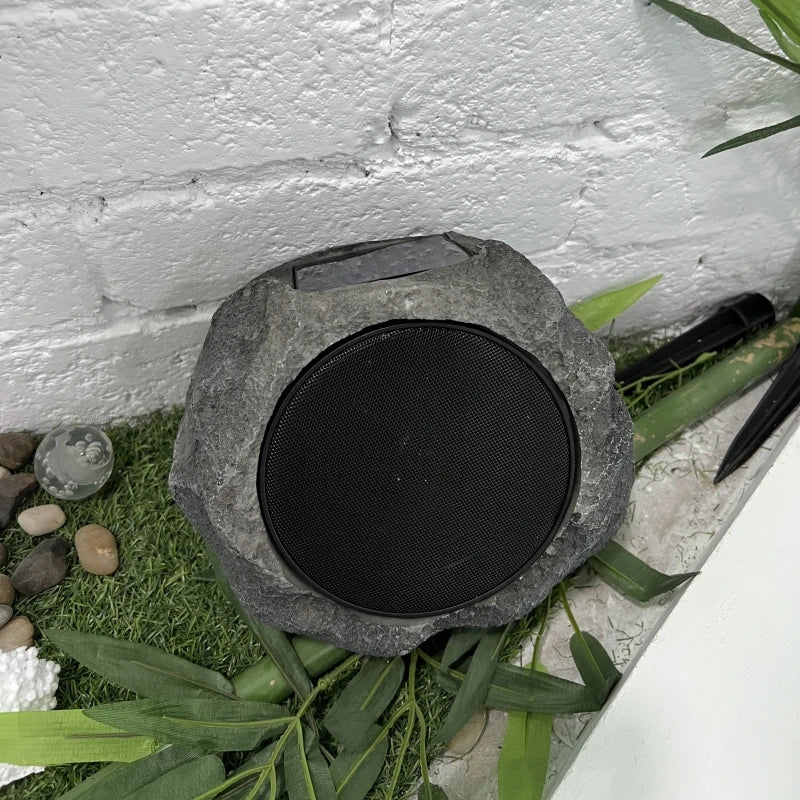 Solar/Wireless Stone Lawn Speakers