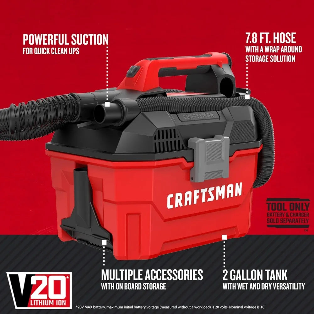 2 Gallon Craftsman V20 Cordless Vacuum Cleaner