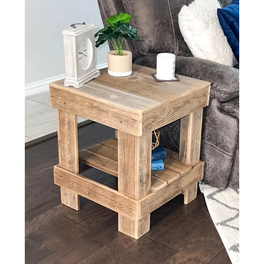 Wood Farmhouse Rustic End Tables/Nightstands, for living spaces