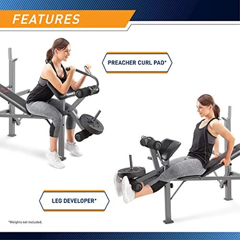 Weight Bench with Leg Developer and Butterfly Arms