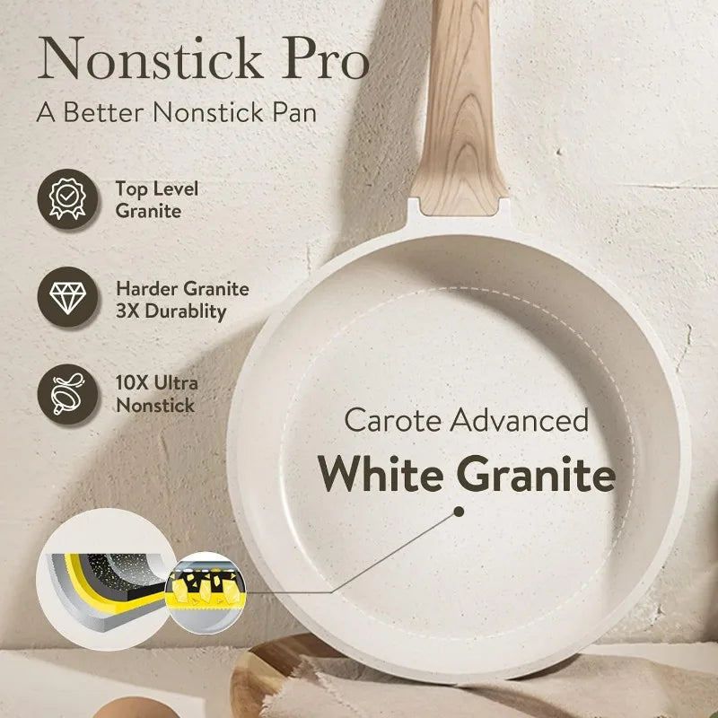 CAROTE Pots and Pans Nonstick Set