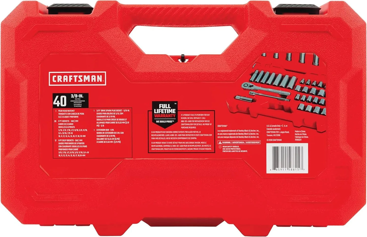 40-Piece CRAFTSMAN Mechanics Tool Set