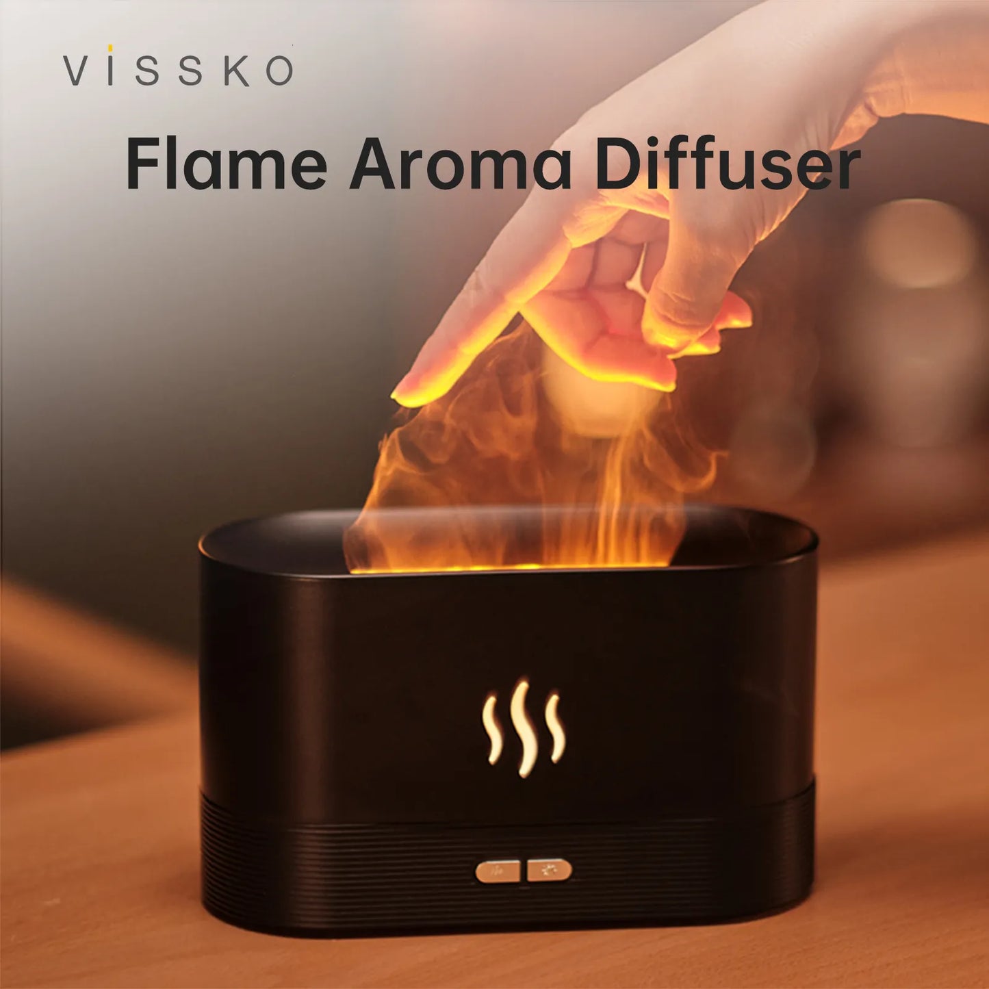 aroma diffuser flame lamp