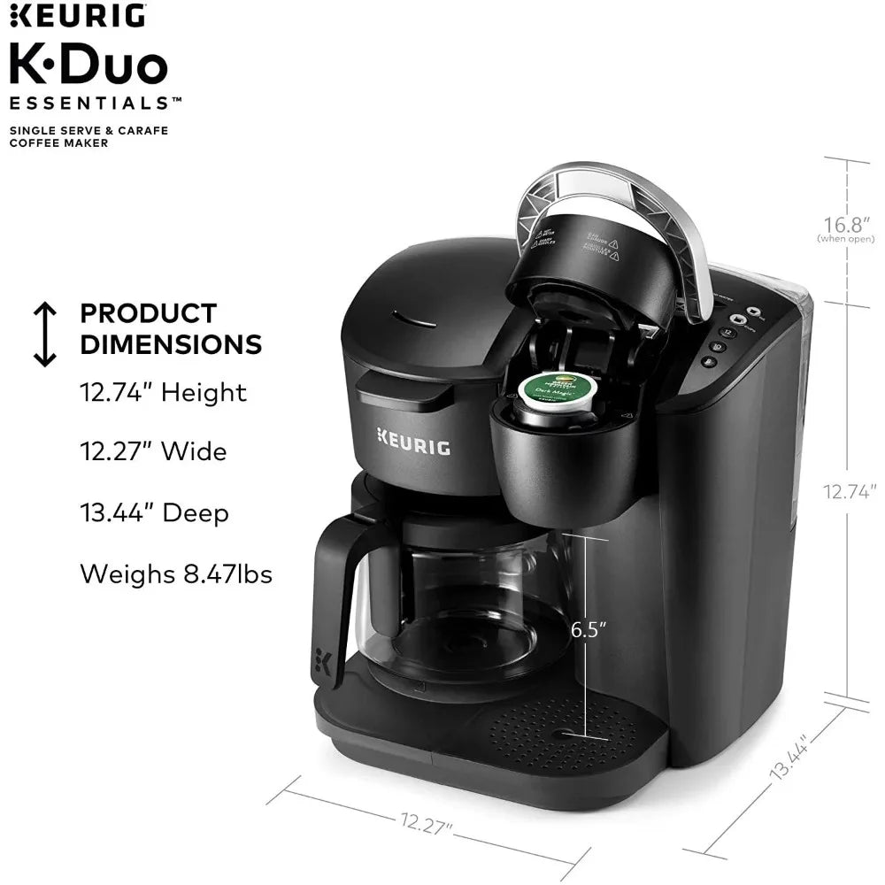 2023 New Keurig K-Duo Essentials Single-Serve K-Cup Pod Coffee Maker