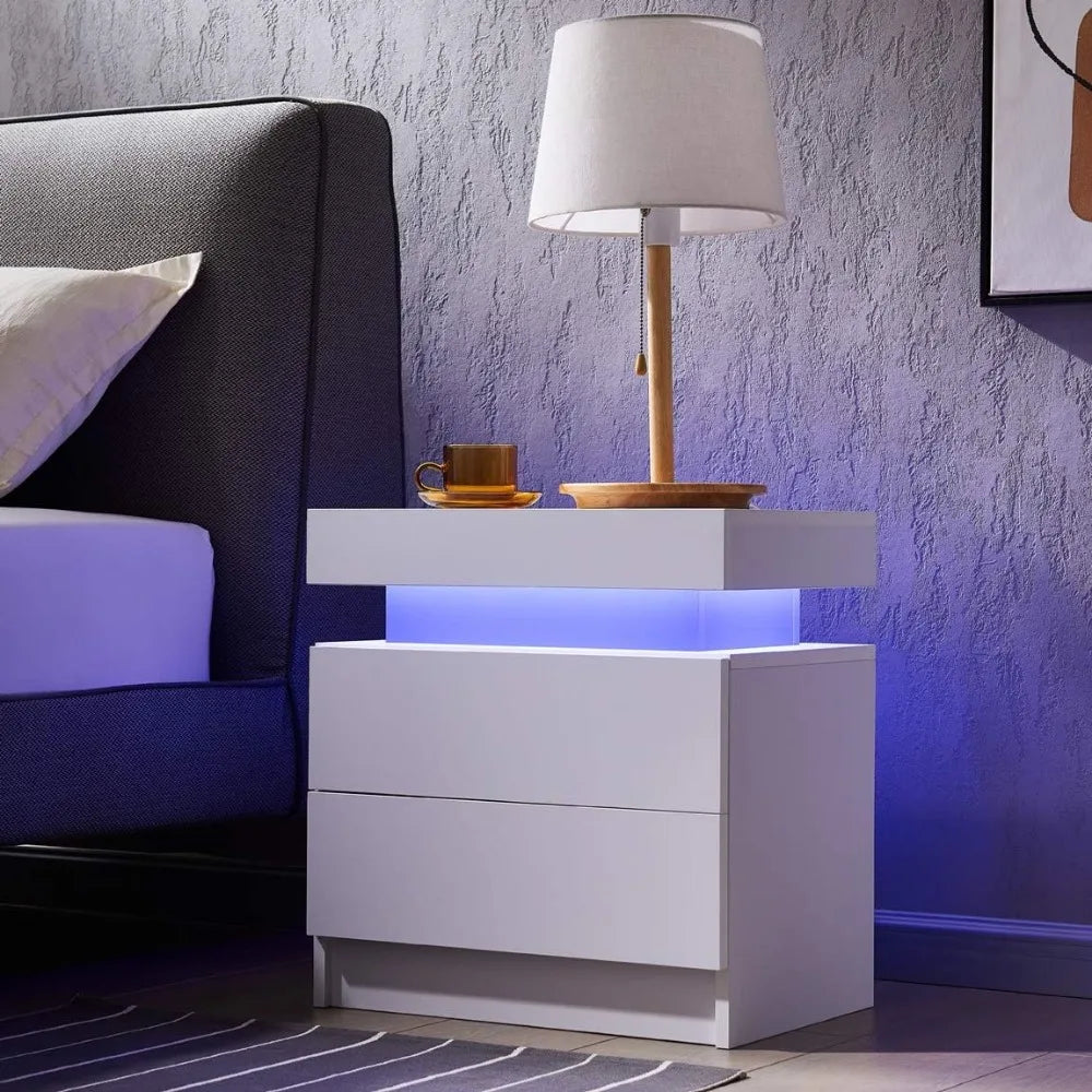 Bedside Tables With LED Lights