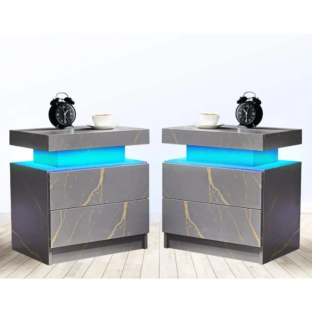 Bedside Tables With LED Lights