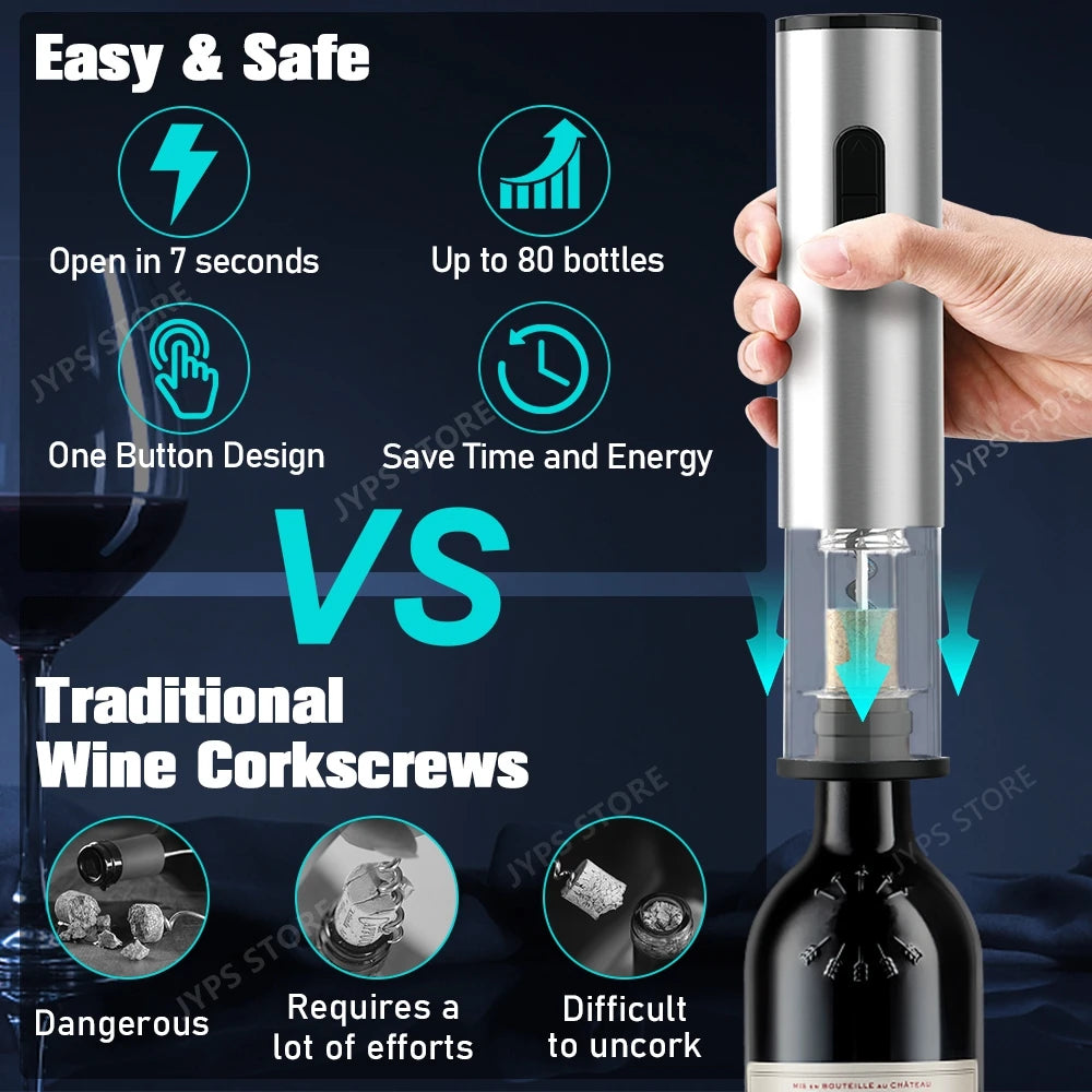 Electric Stainless Steel Wine Opener