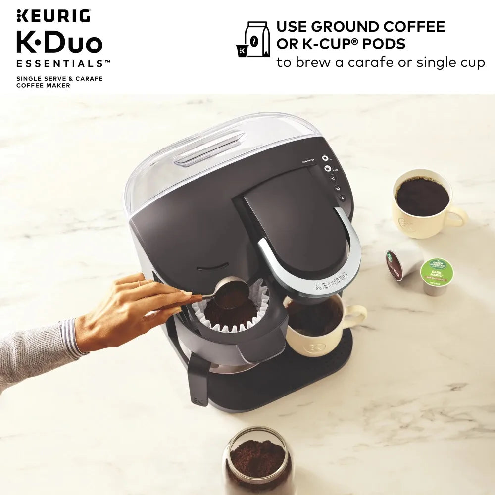 2023 New Keurig K-Duo Essentials Single-Serve K-Cup Pod Coffee Maker