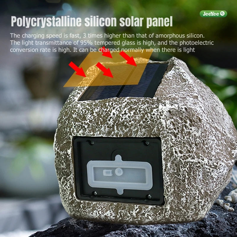 Solar/Wireless Stone Lawn Speakers